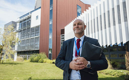 Admin Outside Building